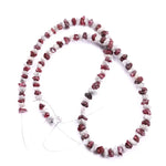 Natural red and white rough diamond beads uncut, raw gemstones with striking color contrast, perfect for artisan jewelry, handmade necklaces, bracelets, and designs