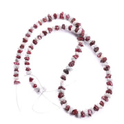 Natural red and white rough diamond beads uncut, raw gemstones with striking color contrast, perfect for artisan jewelry, handmade necklaces, bracelets, and designs