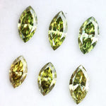 Fancy olive green lab grown diamond marquise cut loose diamond ethical lab created diamond for solitaire ring engagement jewelry making