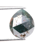 1.51 carat natural loose pear cut green diamond fancy shape for custom engagement ring