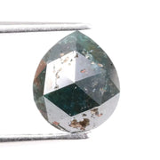 1.51 carat natural loose pear cut green diamond fancy shape for custom engagement ring