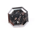 3.16 Ct natural fancy black diamond Asscher shape loose stone with bold deep black color and precise step facets, ideal for luxury custom jewelry or bespoke engagement ring