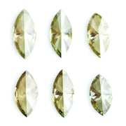 Marquise cut fancy green yellow CVD lab grown diamond loose stone, sparkling lab created diamond for rings, earrings and fine jewelry