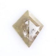 0.42 Ct kite cut brown and grey natural diamond with soft earthy tones and elegant geometric shape for custom jewelry