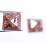 3.37 Carat Princess Shape Natural Diamond Brown Cut Diamond Use For Jewerly Unique Diamond 