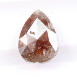1.38 Ct pear cut brown diamond loose fine natural fancy color sparkling stone for custom engagement ring