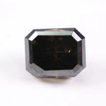 3.46 Ct emerald cut brown lab-grown diamond loose gem, perfect for engagement rings and exquisite fine jewelry.