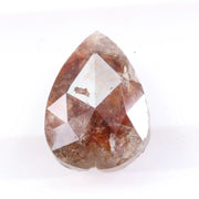 1.38 Ct pear cut brown diamond loose fine natural fancy color sparkling stone for custom engagement ring