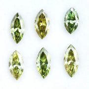 Marquise cut fancy green yellow CVD lab grown diamond loose stone, sparkling lab created diamond for rings, earrings and fine jewelry