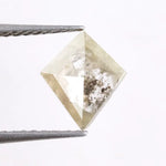 0.42 Ct kite cut brown and grey natural diamond with soft earthy tones and elegant geometric shape for custom jewelry