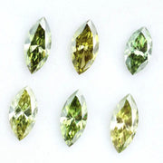 Marquise cut fancy green yellow CVD lab grown diamond loose stone, sparkling lab created diamond for rings, earrings and fine jewelry