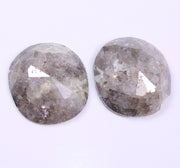 6.95 Ct Cushion Cut Diamond Pair Grey Colored Diamond Pair Use For Jewerly Unique Salt And Pepper Diamond 