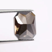 3.46 Ct emerald cut brown lab-grown diamond loose gem, perfect for engagement rings and exquisite fine jewelry.