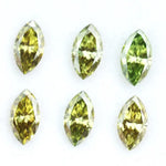Olive green and champagne marquise lab created diamonds sparkling fancy color marquise cut loose stones for solitaire engagement ring or custom jewelry design