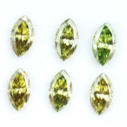 Olive green and champagne marquise lab created diamonds sparkling fancy color marquise cut loose stones for solitaire engagement ring or custom jewelry design