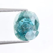 0.39 Ct fancy blue oval cut diamond with vibrant rare color and brilliant sparkle for elegant fine jewelry