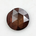 brown colour elegant round lab grown diamond engagement ring