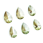 Yellow green pear shape lab grown diamonds fancy color brilliant cut loose diamond collection for custom jewelry and engagement rings