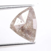 Natural pink peach diamond loose stone with deep color and bold appearance. Earth mined fancy diamond perfect for modern engagement rings.