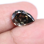 3.00 Ct pear cut brown lab-grown diamond loose stone ideal for elegant engagement rings and luxury custom jewelry.