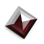 brown colour brilliant square lab grown diamond engagement ring