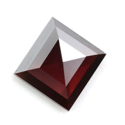 brown colour brilliant square lab grown diamond engagement ring