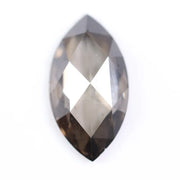 1.36 Ct marquise cut brown lab grown diamond loose stone with rich chocolate color for rings or custom jewelry.