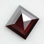 brown colour brilliant square lab grown diamond engagement ring