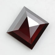 brown colour brilliant square lab grown diamond engagement ring