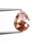 0.94 Ct brown pear cut natural diamond with elegant teardrop shape and warm tone for custom luxury jewelry