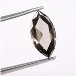 1.36 Ct marquise cut brown lab grown diamond loose stone with rich chocolate color for rings or custom jewelry.