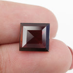 brown colour brilliant square lab grown diamond engagement ring