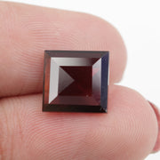 brown colour brilliant square lab grown diamond engagement ring