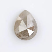 0.76 Ct Grey pear cut natural diamond with soft brilliance and elegant teardrop shape for timeless fine jewelry