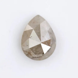 0.76 Ct Grey pear cut natural diamond with soft brilliance and elegant teardrop shape for timeless fine jewelry