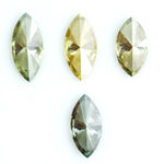 Green yellow marquise lab grown diamond loose stone sparkling fancy color CVD diamond for custom jewelry design