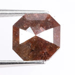 1.93 carat natural Asscher cut brown diamond loose fancy color stone for custom engagement ring