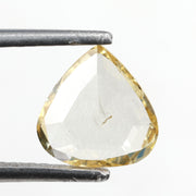 yellow color brilliant pear diamond engagement ring