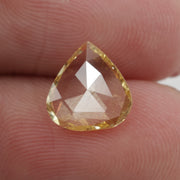 yellow color brilliant pear diamond engagement ring