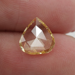 yellow color brilliant pear diamond engagement ring