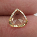 yellow color brilliant pear diamond engagement ring