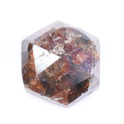 1.53 carat natural hexagon cut brown diamond loose unique shape stone for custom ring
