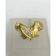 1.76 Round & Pear Cut Diamond Artist Hand Diamond Ring Lab Created Diamond Ring Gold Diamond Ring Engagement Diamond Ring Wedding Women Diamond Ring 