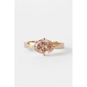 Modern Vintage 1.50 Ct Oval Cut Diamond 14K Gold Plated Diamond Ring Lab Grown Diamond Ring Use For Diamond Engagement Ring 