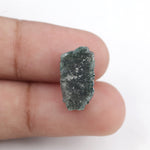 blue color rough diamond in matrix rough diamond ring engagement