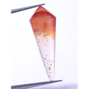 5.82 Carat Natural Agate Bullet Shape Gemstone – Bi-Color Multicolor