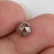 0.98 Ct round cut red and grey natural diamond with rare dual tone color and brilliant sparkle for statement jewelry