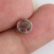 0.98 Ct round cut red and grey natural diamond with rare dual tone color and brilliant sparkle for statement jewelry