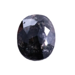 1.15 Ct rustic fancy oval cut black gray salt and pepper diamond, 7.78 x 6.90 x 1.99 mm natural loose diamond for jewelry making