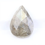 1.35 Ct Natural Gray Pear Shape Diamond Loose Stone with Elegant Teardrop Cut for Luxury High-End Jewelry